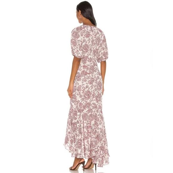 Revolve Elliatt Iridescent Sheath V-Neck Puff Sleeve Cocktail Dress Size Small - Picture 4 of 16